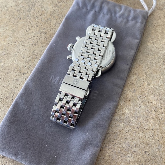 MICHELE CSX Chronograph Diamond Bezel Ladies Watch - MW03M01A1025 - Picture 15 of 16